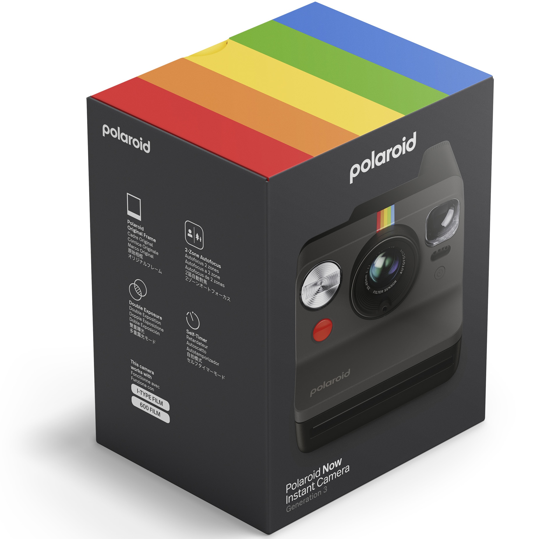 Camera Foto Instant Polaroid Now Gen 3, Black - eMAG.ro
