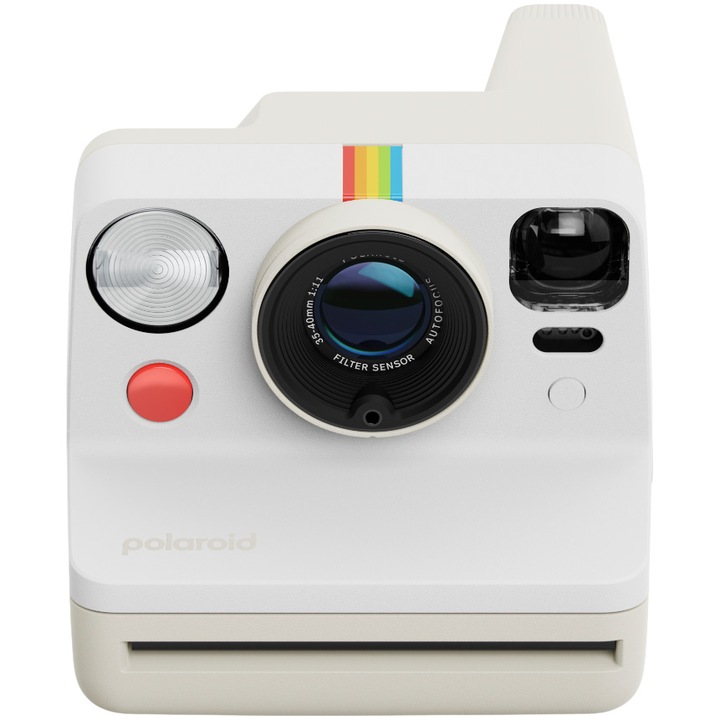 Фотоапарат за моментни снимки Polaroid Now Gen 3, Pebble White