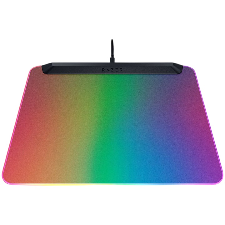 Mousepad Razer Firefly V2 Pro, iluminat complet RGB, dimensiuni 278 x 360mm, Negru
