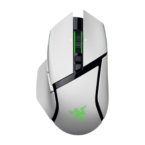 Mouse gaming wireless Razer Basilisk V3 Pro, 35K DPI, 11 butoane programabile, iluminare Razer Chroma RGB, senzor Focus Pro 35K Optical Sensor Gen-2, Alb