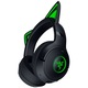 Razer Kraken Kitty V2 BT безжични слушалки за игри, 2 Razer Chroma RGB светлинни зони, до 40 часа живот на батерията със зареждане тип C, черни