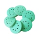 Set 50 buc disc abraziv, ZGGZERG, 8*Perforat, Diametrul alezajului 10 mm, Granulatie 60/80/120/220/320, Taiere umeda si uscata, Ergonomic, De slefuit ceramica, faianta, gresie, Pentru polizor unghiular, Film de poliester, 125 mm, Verde