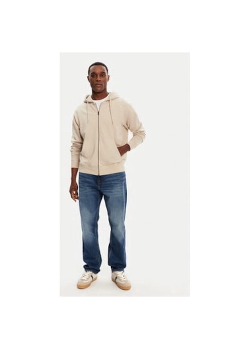 Bluza barbati, Jack and Jones, 304782794, Bumbac/Poliester, Bej, Bej, 2XL