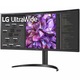 Monitor IPS LED LG 34" 34WQ75C-B, WQHD (3440 x 1440), HDMI, DisplayPort, Ecran curbat, Boxe (Negru)
