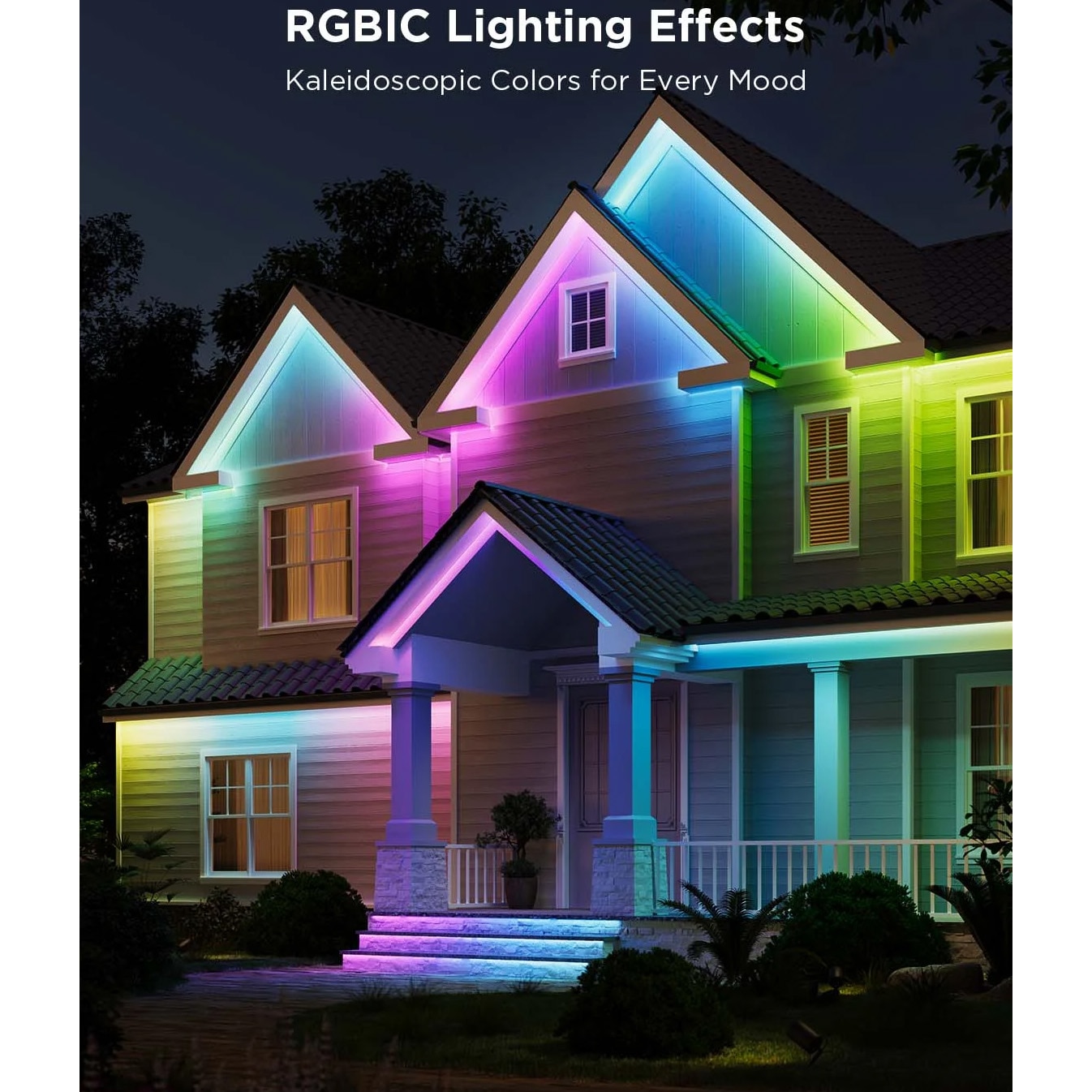 Banda LED RGBICWW inteligenta pentru exterior Profesionala Govee