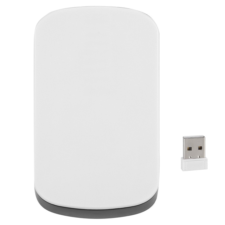 Mouse wireless 2.4GHz, design ergonomic, portabil, compact, negru