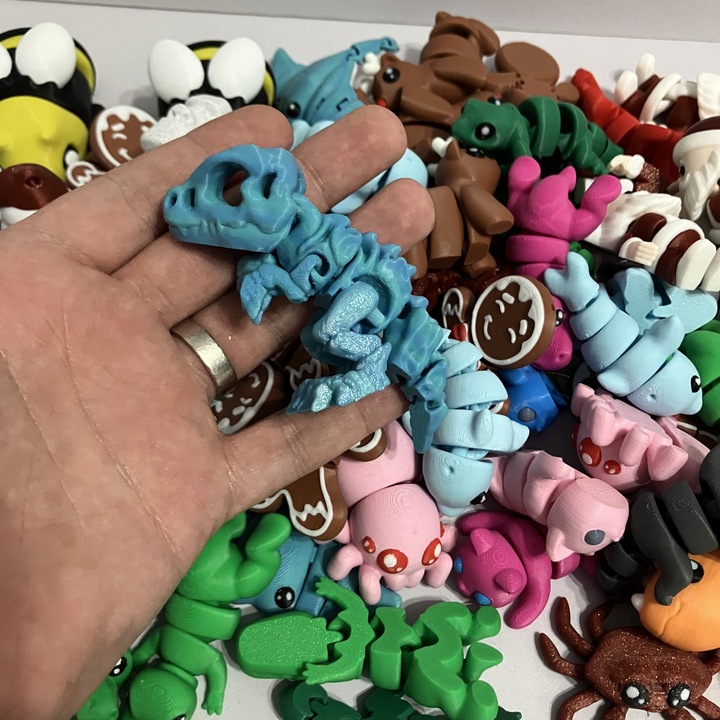 Ziglut Grasun Surpriza - Jucarie 3D pentru Copii de 3+ Ani | Figurina Flexibila si Zdrangalitoare | Cadou Sigur si Educativ (Material PLA)