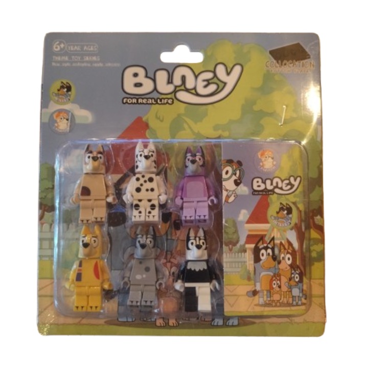 VICTINY ® figura készlet, kék, tartozékokkal, többszínű, 4-5cm, 6db