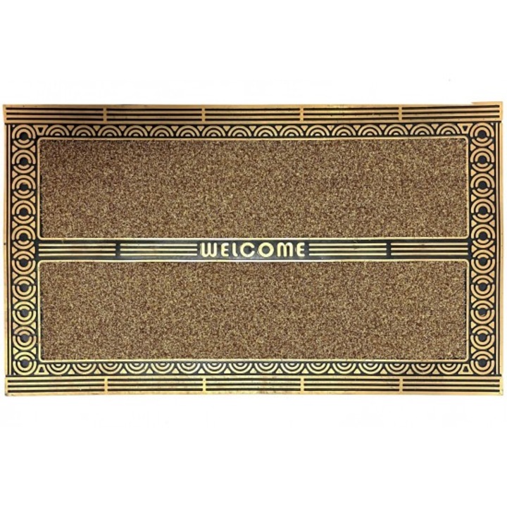 Bejárati szőnyeg, Gumi+Pvc, 45x75 cm