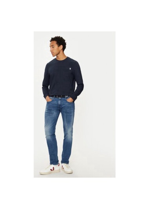 Bluza barbati, U.S. Polo Assn., 304796470, Bumbac, Albastru, Albastru