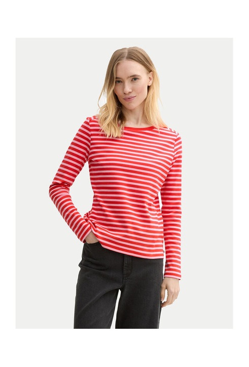 Bluza dama, Tom Tailor Denim, 304816918, Bumbac organic, Negru, Negru, XS