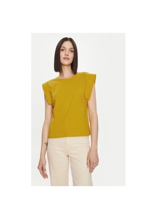 Bluza dama, United Colors Of Benetton, 303801915, Bumbac, 2XL INTL, Galben