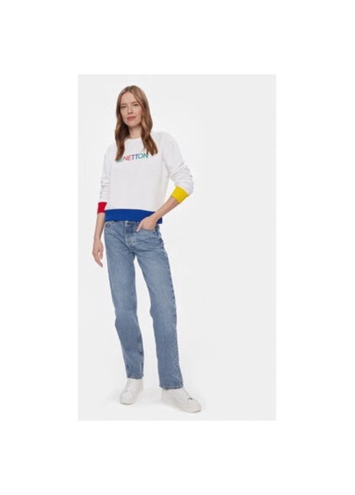 Дамска блуза, United Colors Of Benetton, 303812744, Памук, Бяла, Бял