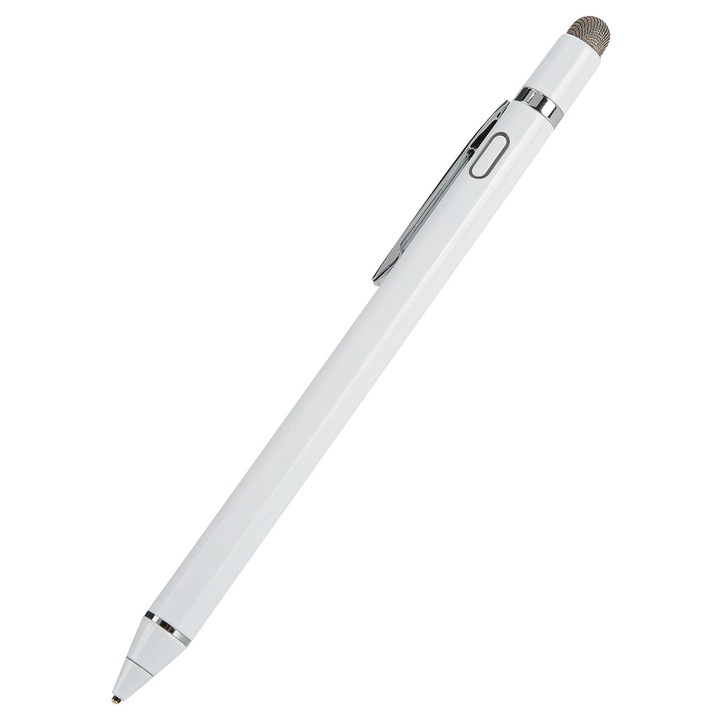 Stylus Zeaicos, activ capacitiv, alb, 8.9x145mm, pentru telefoane Android/iOS si tablete