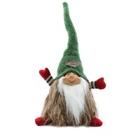 Spiridus Mos Craciun Kring, 40 cm, Multicolor