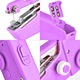 Masina de cusut electrica portabila Zeaicos, set unelte inclus, violet, dimensiuni compacte