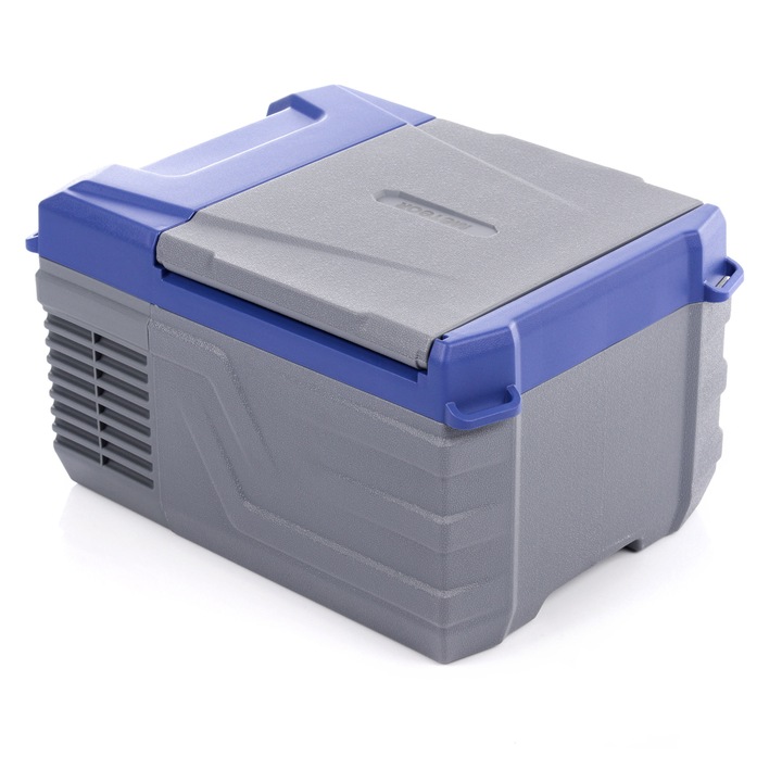 Frigider cu compresor, Meteor, Nl9, Portabil, 9l, Alimentare 12/24v si 100-240v, Interval de temperatura +20/-20 °c, Eficienta energetica ridicata, Protectia acumulatorului, Rezistent la apa, Ideal pentru camping si calatorii