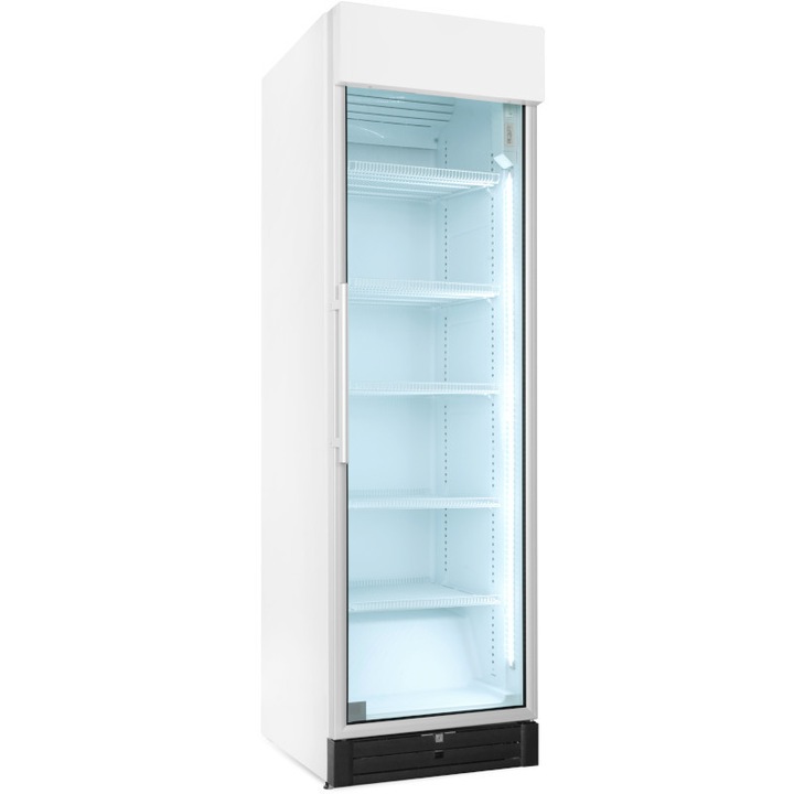 Snaigé CD48DM-S300bd Üvegajtós hűtőszekrény, 480 l, 202, 5x60x73cm, Hőmérséklet tartomány:+2..+14 °C, Led, 5 polc, Dinamikus hűtőrendszer, Acél külső