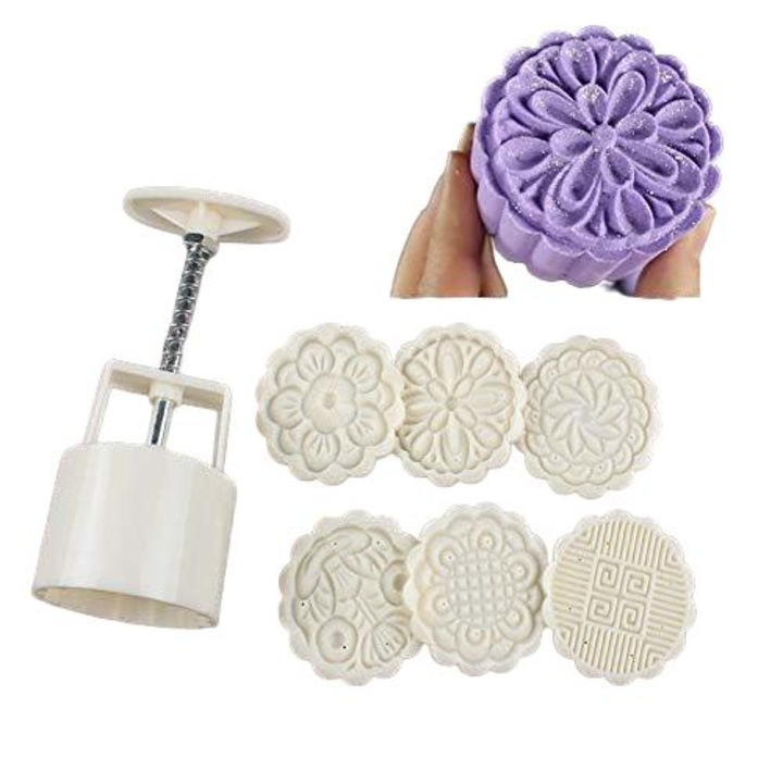 Set 6 forme pentru prajituri, Policarbonat, Alb