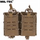 Dublu buzunar pentru incarcator, Mil-Tec, AR/AK Open Flex, Coyote