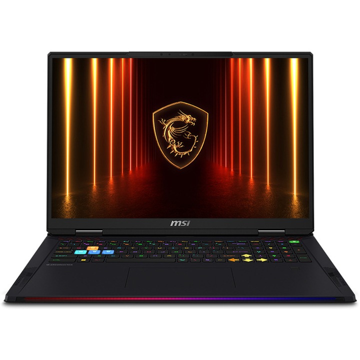 MSI Raider A18 HX A9WIG Játékos Laptop AMD Ryzen™ 9 9955HX3D processzorral, akár 5,4 GHz-ig, 18'', UHD+, IPS, 120Hz, 64GB DDR5 RAM, 2TB SSD, NVIDIA® GeForce RTX™ 5080 16GB GDDR7, Windows 11 Home, Fekete Core
