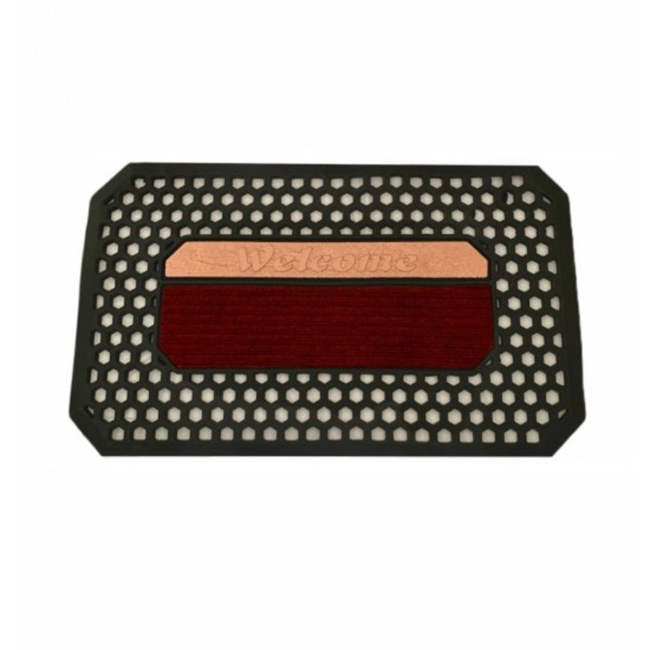 Bejárati szőnyeg, Textil+Pvc, 75x45 cm