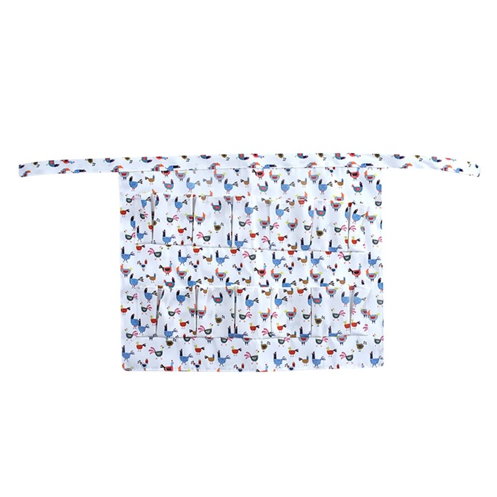 ZYBLSSBB, sort pentru colectat oua din material netesut, buzunare adanci multiple si bucla de agatare, LSM2xh1767-BCS0304477, multicolor, 37 x 40,5 cm