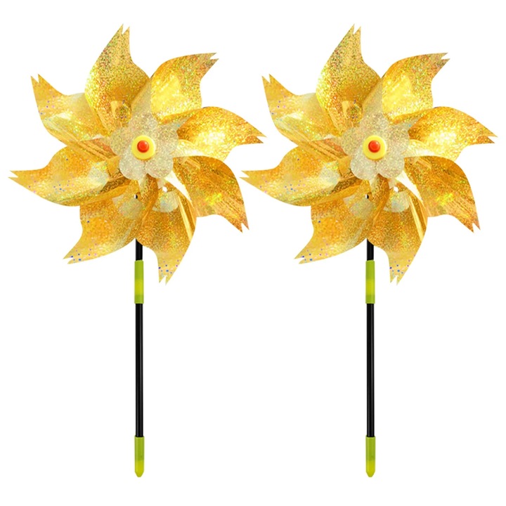 Madárriasztó, 2 darabos készlet, fényvisszaverő kerti díszek, 45 cm, többszínű