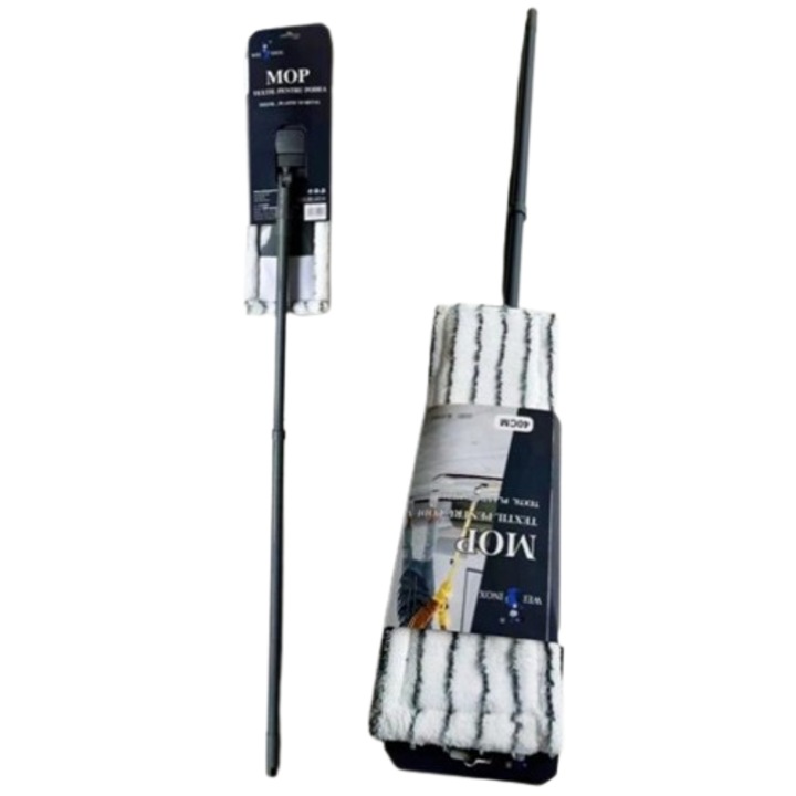 Плосък моп, Микрофибър+Pvc+Метал