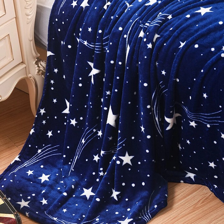 Patura microplus YANYXR, moale, calduroasa, flanel, 70x100cm