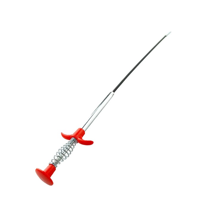 Instrument de desfundat tevi YANYXR, flexibil, cu patru gheare, 2m, rosu