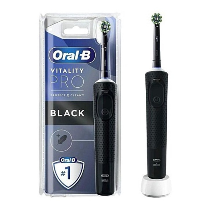 Oral-B Vitality Pro elektromos fogkefe, 3 program, 2D tisztítás, 1 töltő, fekete