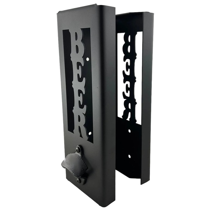 Suport pentru doze cu deschizator YANYXR BCS2900564, metal montabil, capacitate 25+ doze, negru