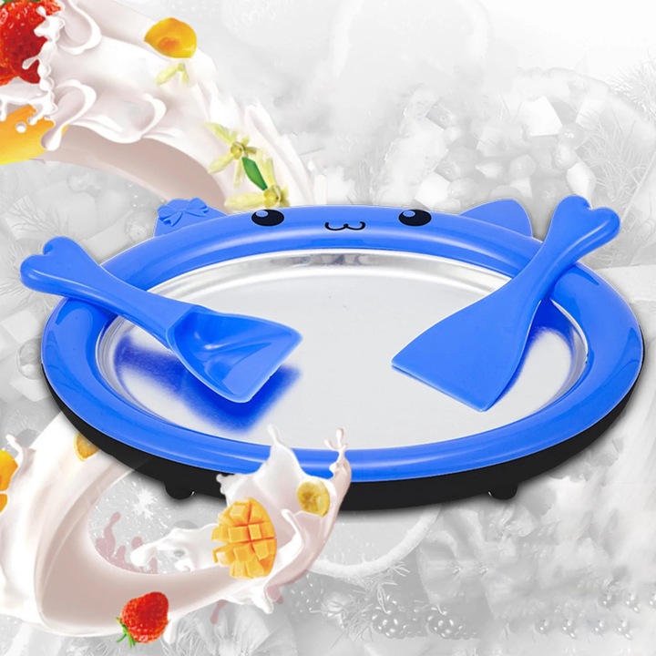 Aparat de preparat desert, F-ried, masina de inghetata pentru copii, set complet, 100ML, argintiu, 30x5x22cm