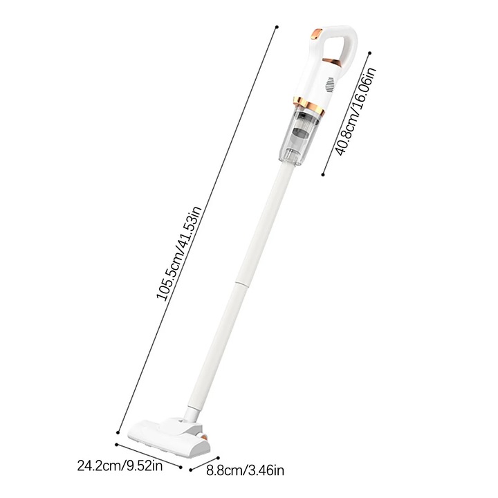 Aspirator vertical, 550W, 8500Pa, 2000 mAh, alb