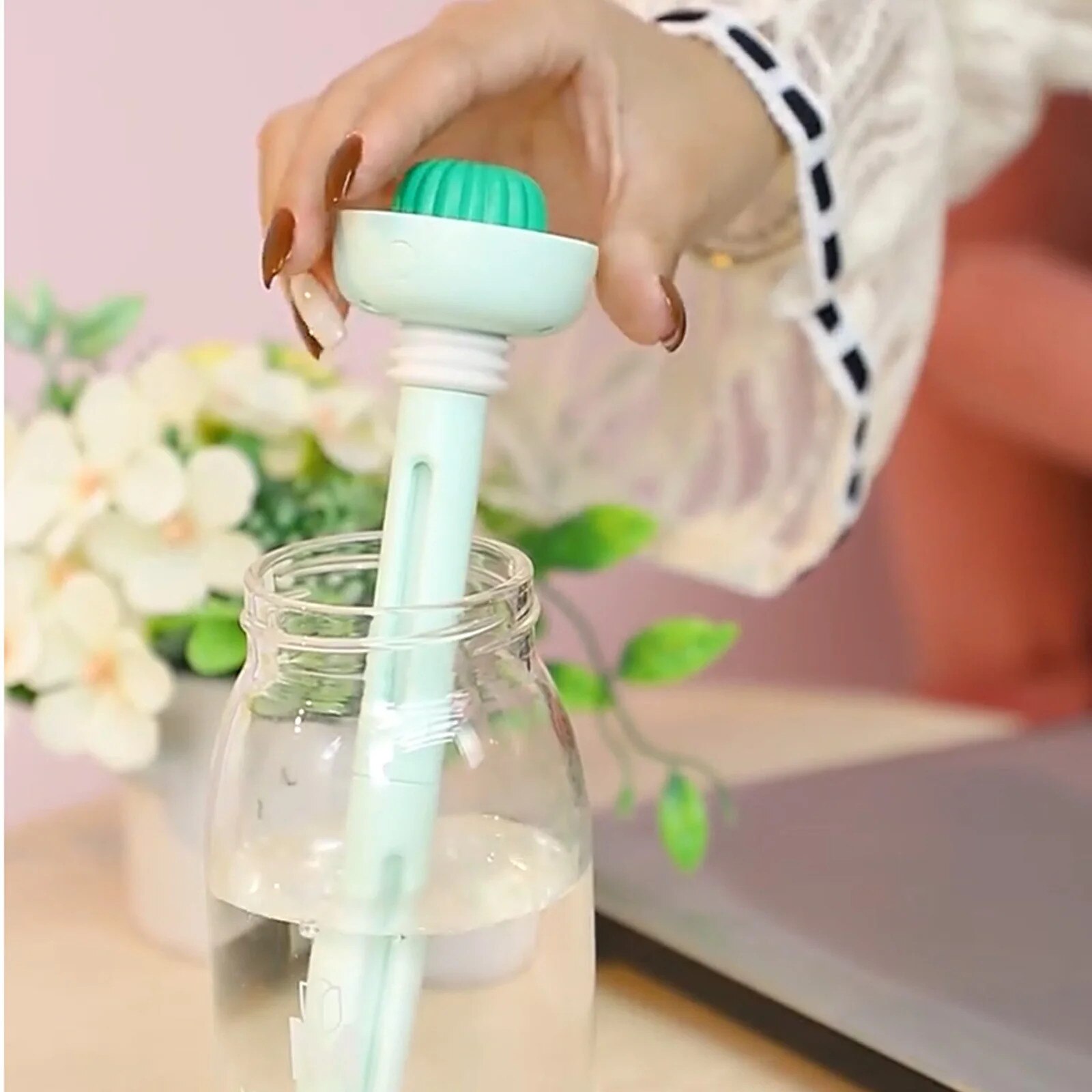 Umidificator mini portabil, 5.3x5.3x22.3cm, set cu 2