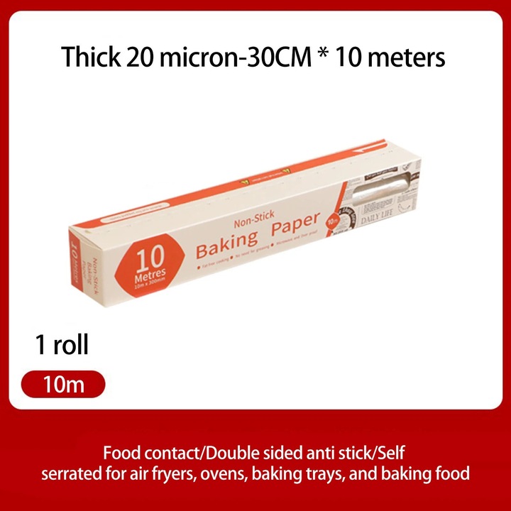 Folie de aluminiu groasa, 10m, multicolor, pentru gatit si coacere