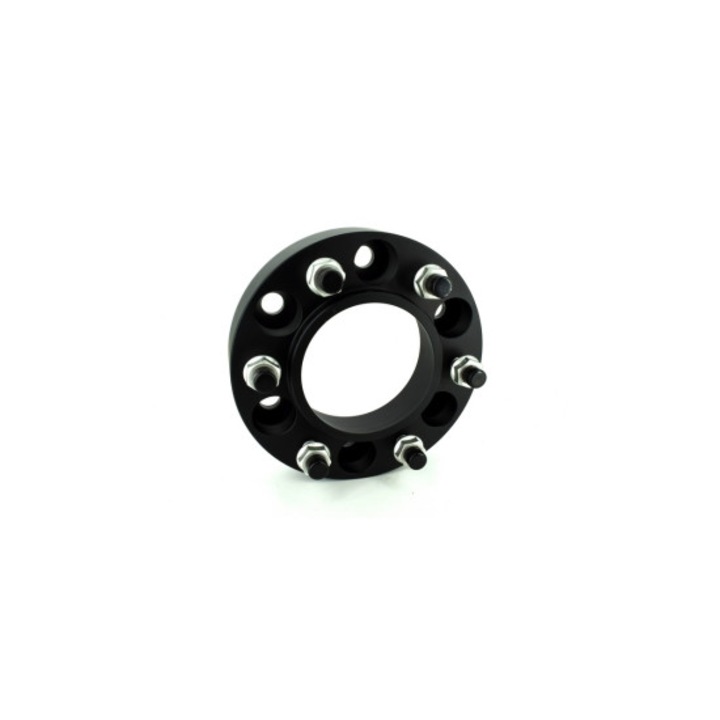 Distantier jante 6x139, grosime 50mm, negru, set cu piulite incluse