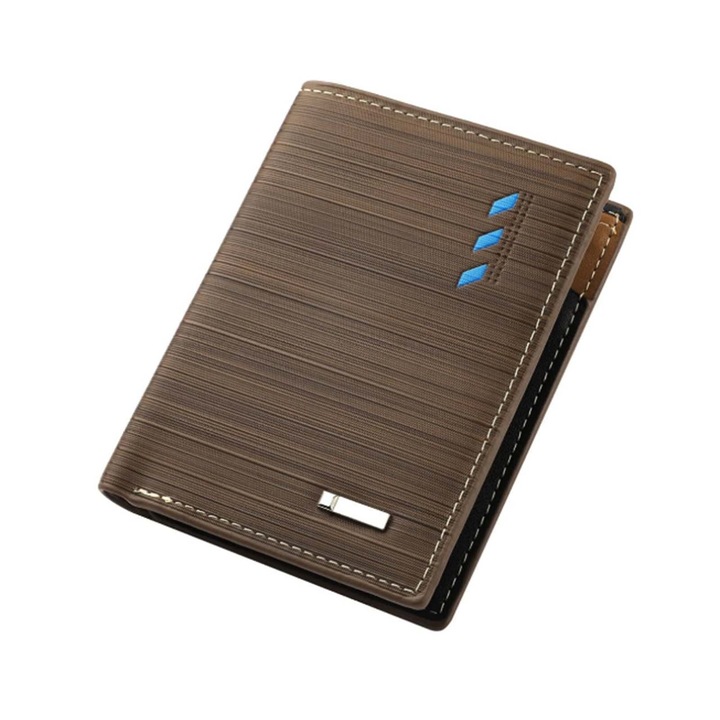 Portofel barbati, TREXORA, multifunctional, maro, dimensiune universala