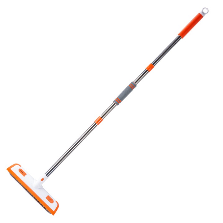 Perie multifunctionala pentru curatarea podelei, retractabila, ergonomica, durabila, potrivita pentru o varietate de scene, Orange