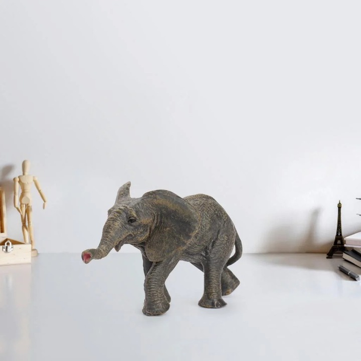 Set figurine animale de simulare, argintiu, educational pentru prescolari