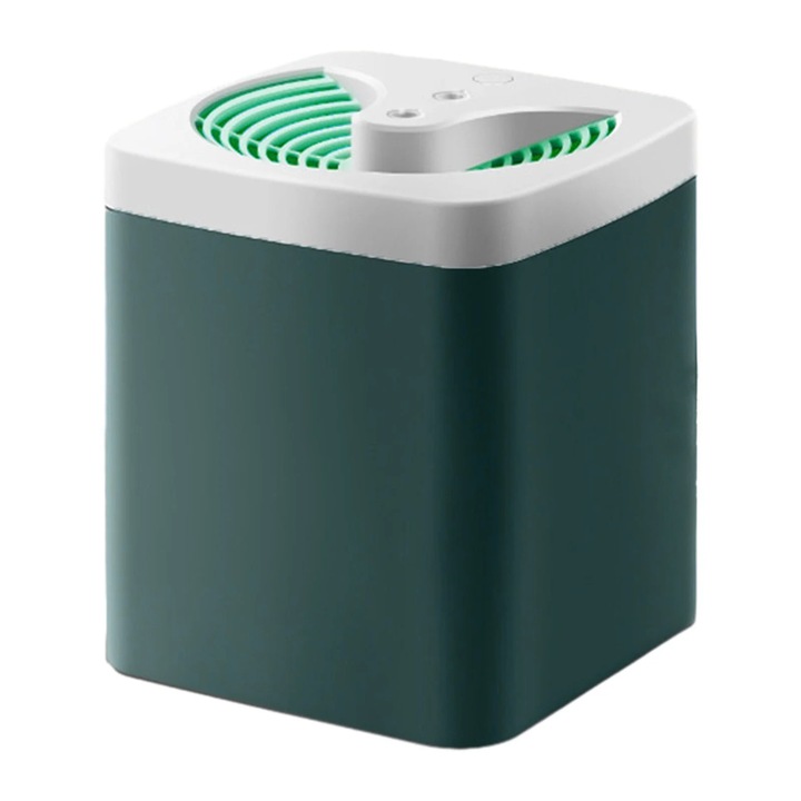Umidificator, 3L, cu lumina de noapte, functie de oprire automata, verde/alb, 17.3x15.2x15.2cm