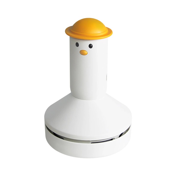 Aspirator de birou mini portabil wireless, 86x86x134mm, alb