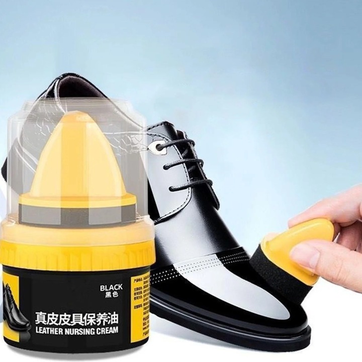 Crema de reparare piele Fokelyi, set 50g, negru, pentru incaltaminte, mobilier, diverse articole din piele