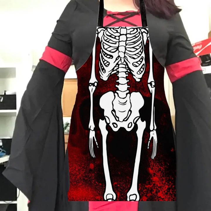 Sort de bucatarie YANYXR Halloween craniu negru 75x65cm