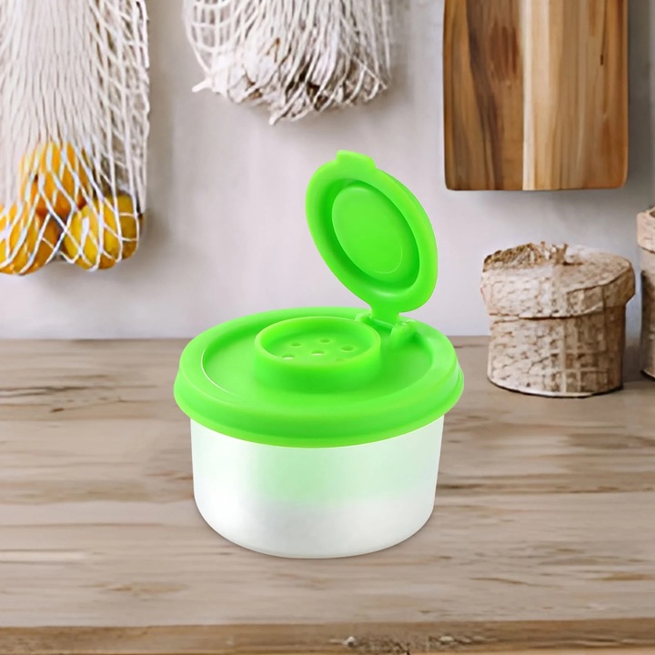 Set mini dozatoare condimente YANYXR, reutilizabil, verde, 1x recipient