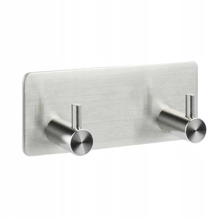 Umeras Elegant De Perete Pentru Haine, TMY, Constructie Robusta, Universal, Carlig Pentru Baie, Cromat Argintiu, Capacitate Maxima 2 kg, Dimensiuni 44x110x44 mm, Banda De 3M Inclusa