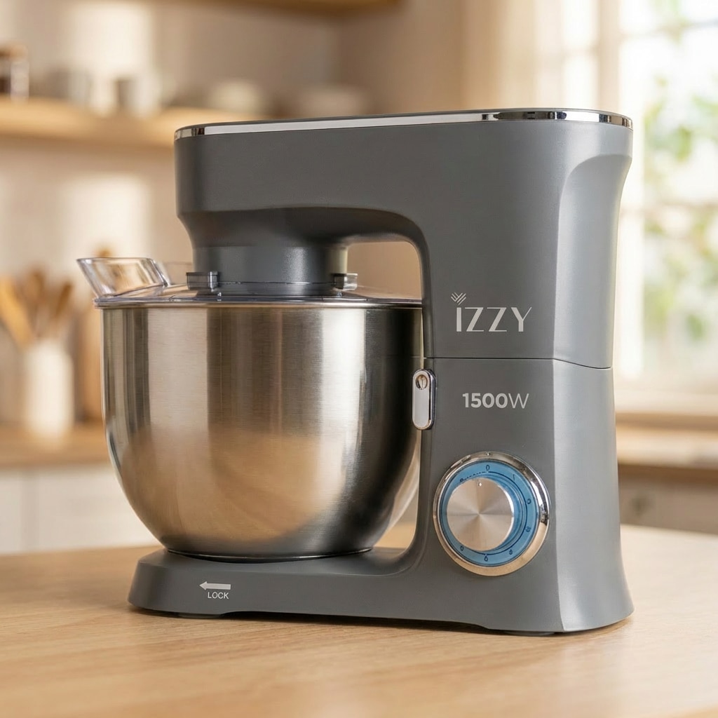 IO霧PRO CREATEs Robot de bucatarie Izzy, CHEF PRO,1500W, bol 8L inox, 6 setari de