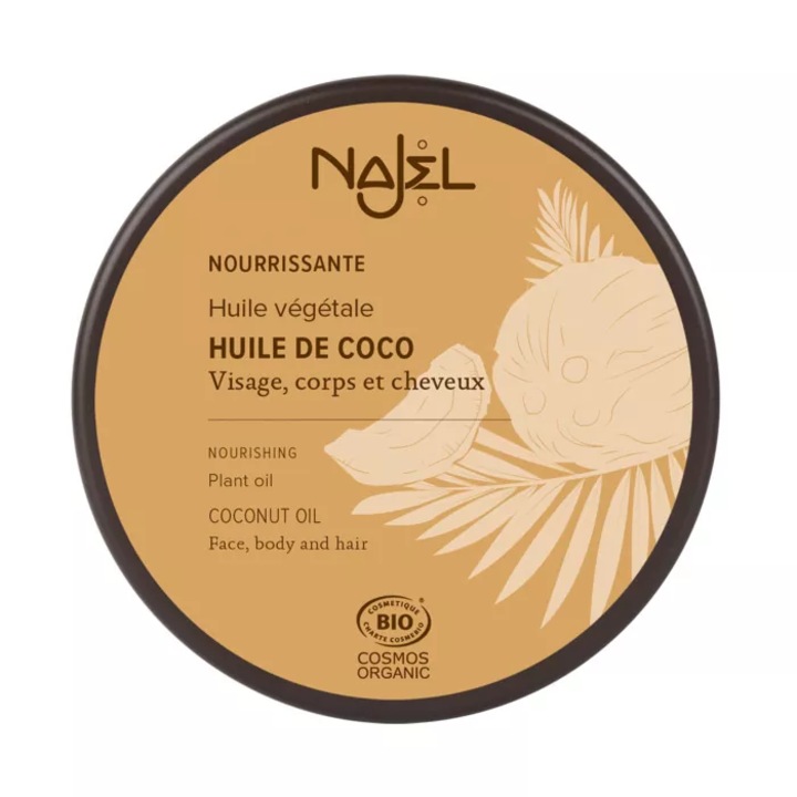 Ulei de cocos certificat organic, presat la rece, 100g - NAJEL