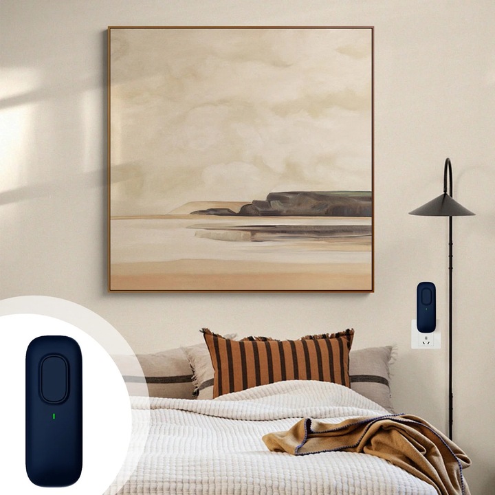 Purificator de aer, generator de ioni negativi, 12V, eliminare mirosuri, pentru bai si bucatarii